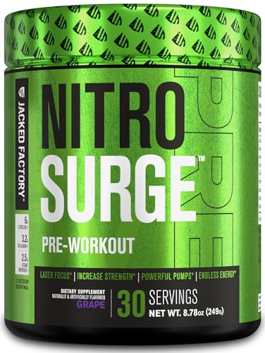 Jacked Factory NITROSURGE Pre Workout Supplement -...