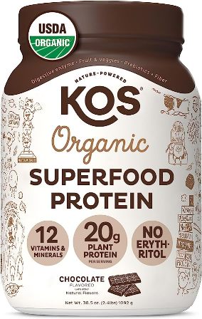 KOS Chocolate Flavored Vegan Protein Powder
