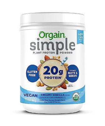 Orgain Organic Simple Vegan Protein Powder, Vanilla