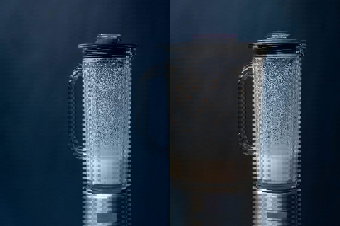 Protein mixture in a blender